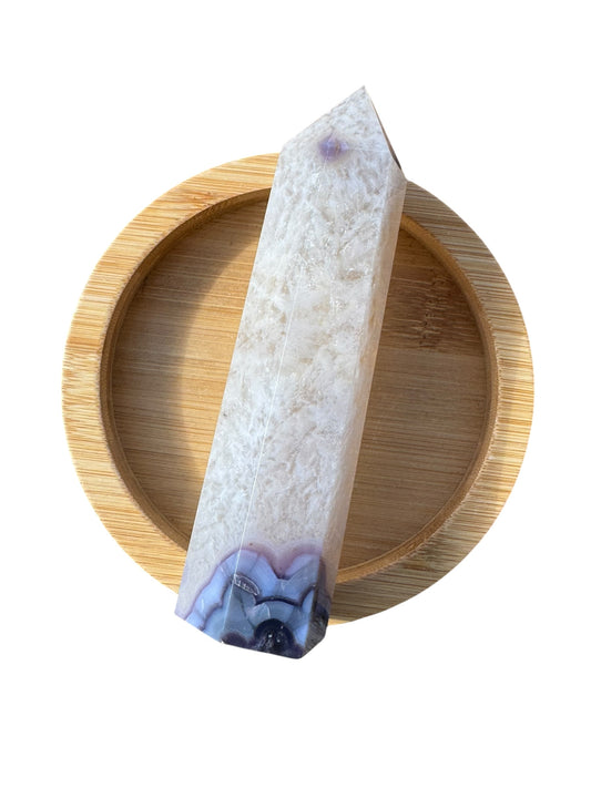 Blue Flower Agate Tower