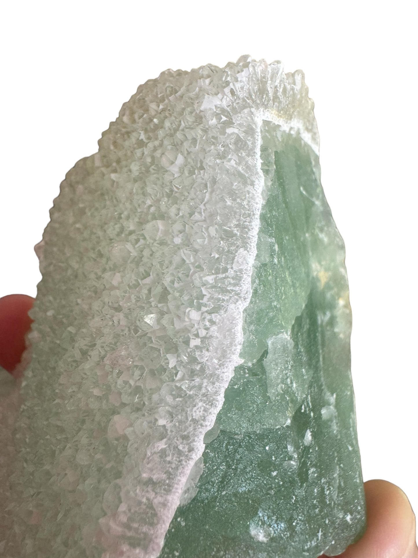 Green Fluorite With Quartz