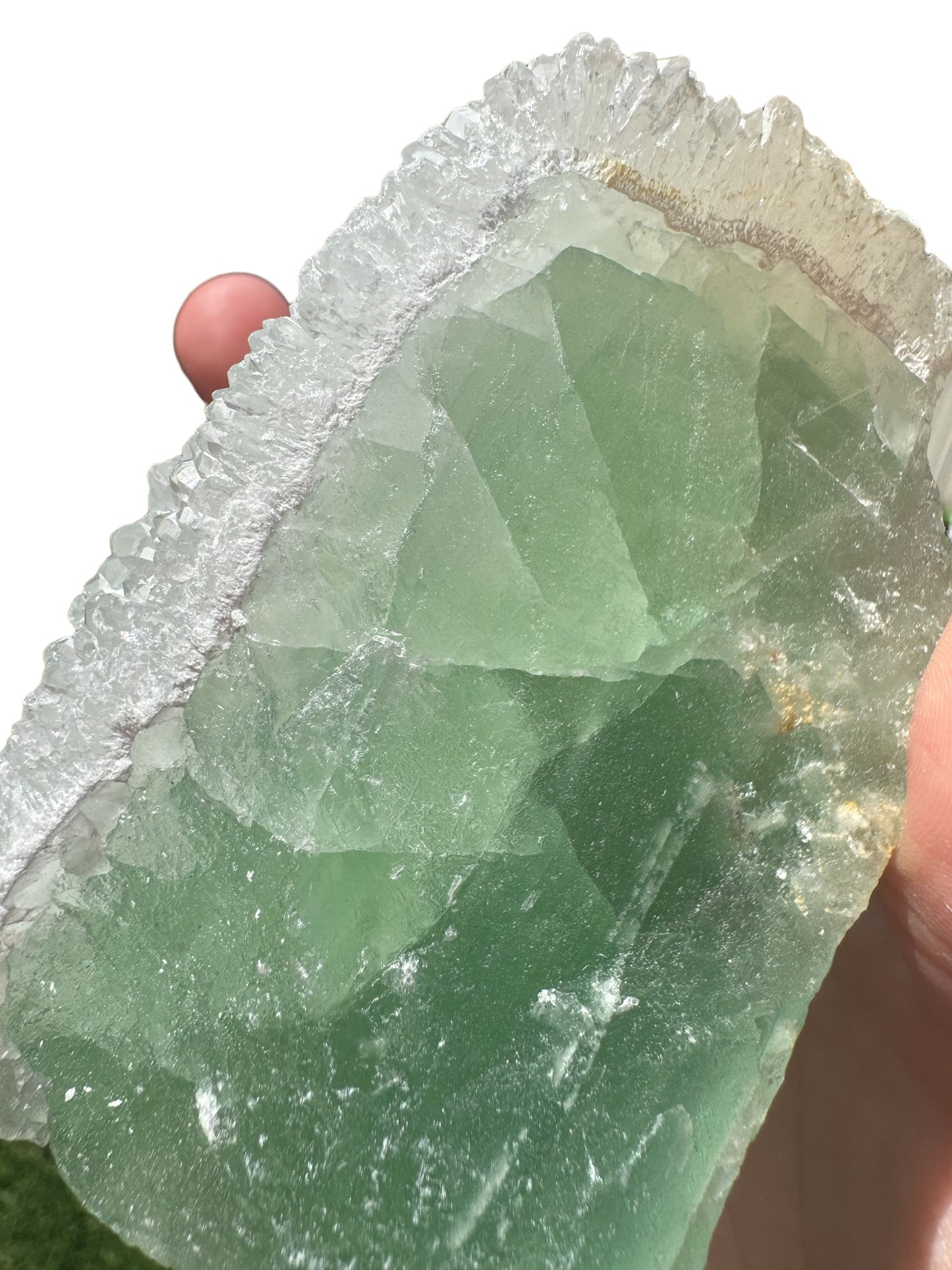 Green Fluorite With Quartz