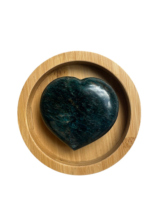 Blue Apaite Heart Carving ( WH )