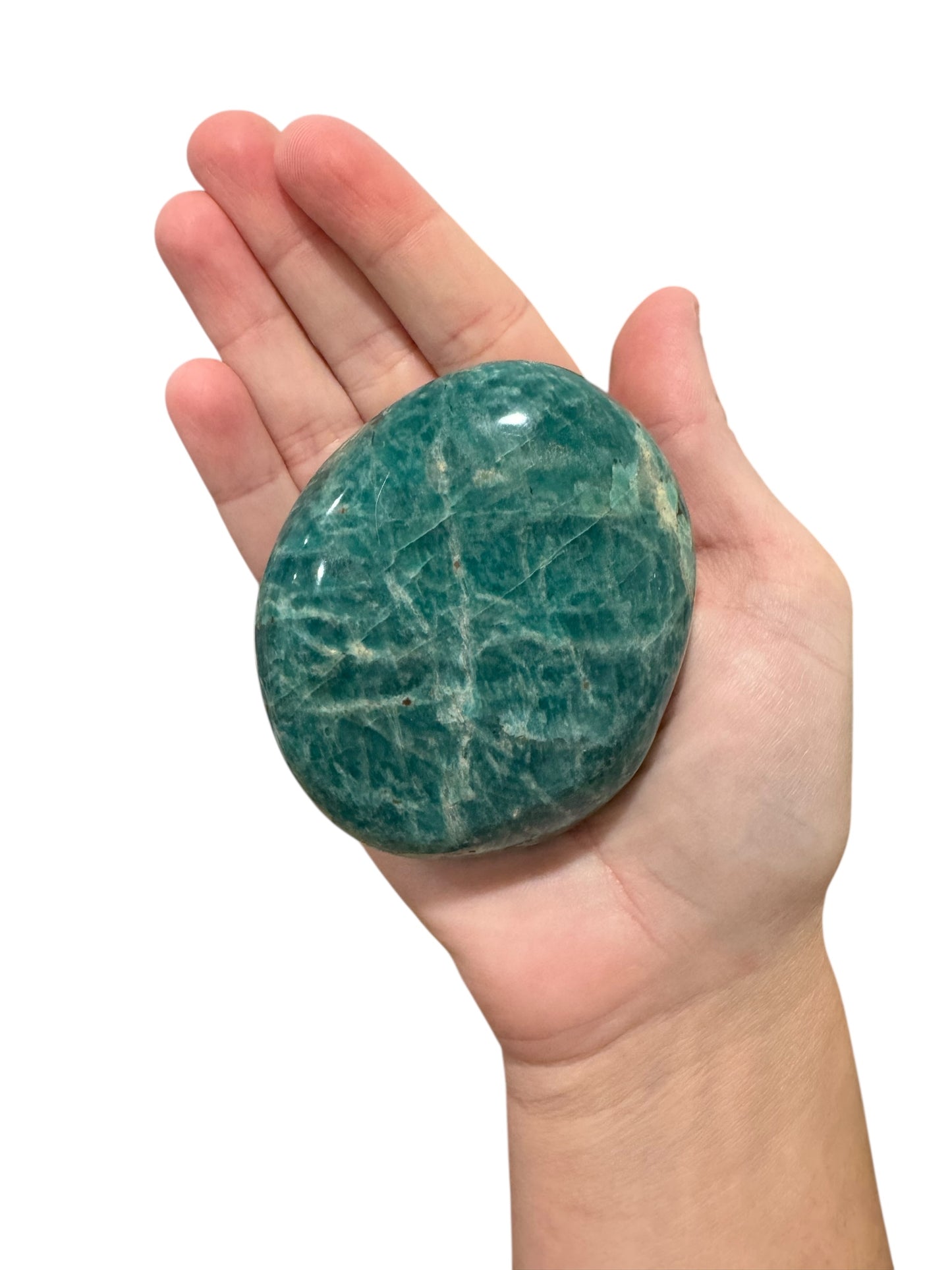 Amazonite Palm Stone - Large