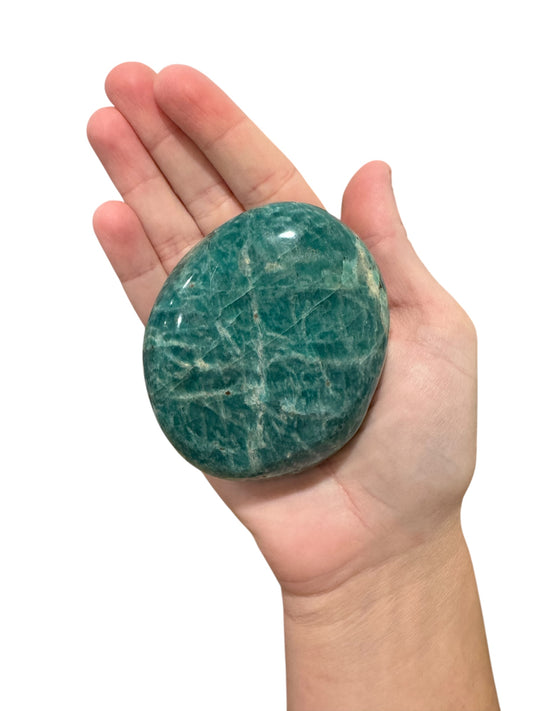 Amazonite Palm Stone - Large