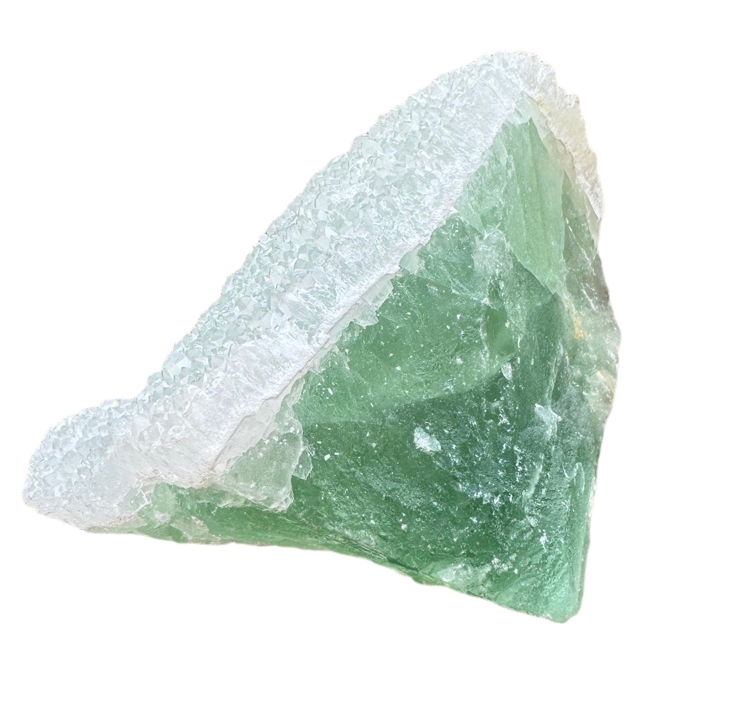 Green Fluorite With Quartz