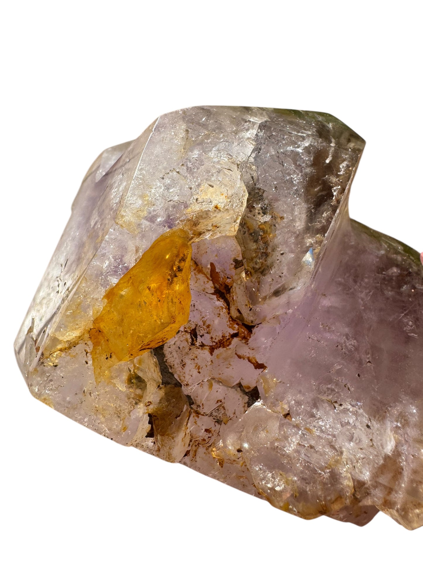 Included Quartz with Amethyst inclusion