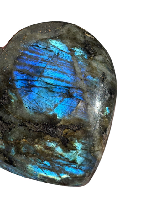 Labradorite Heart