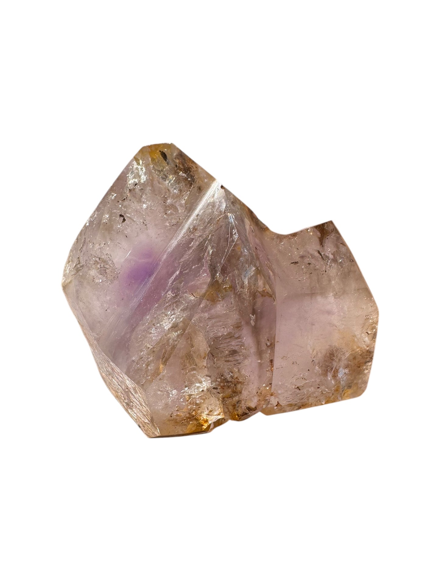 Included Quartz with Amethyst inclusion