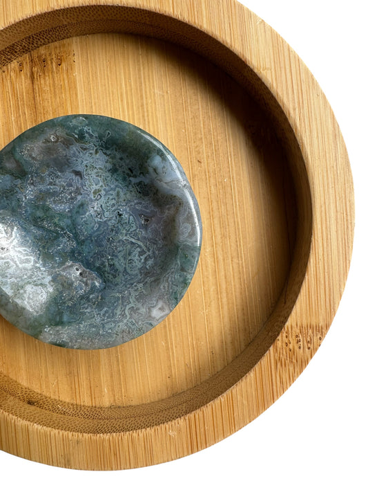 Moss Agate Trinket Dish