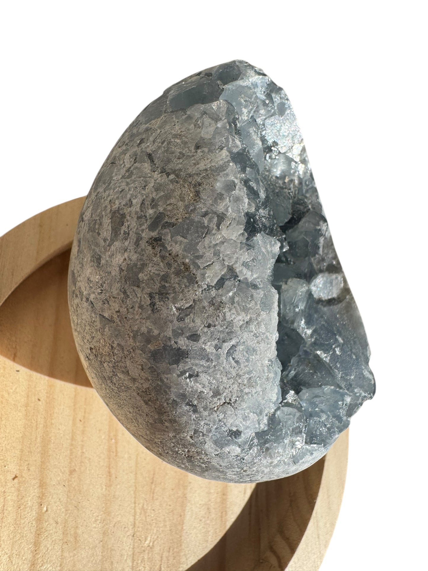 Blue Celestite Egg