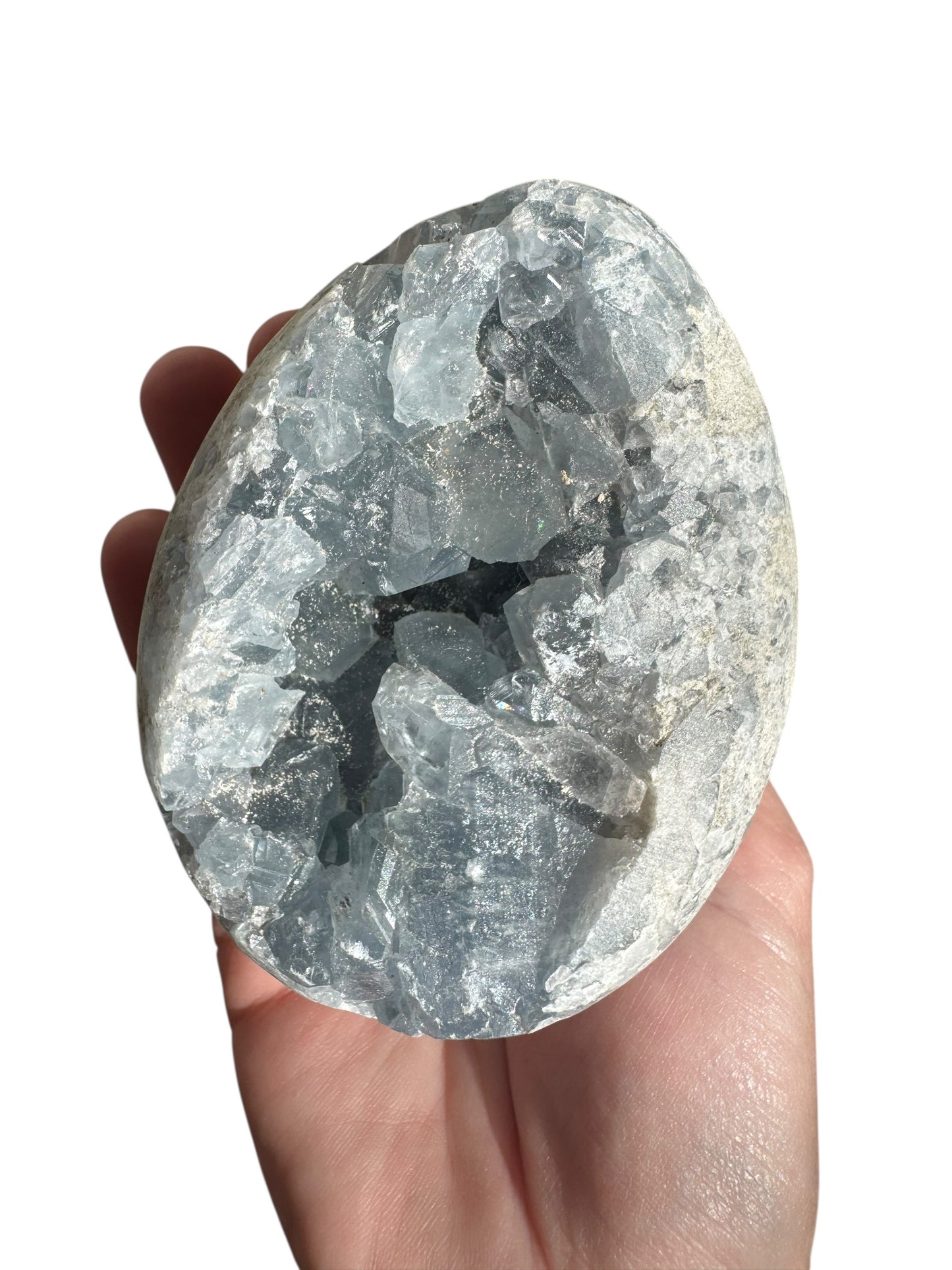 Blue Celestite Egg