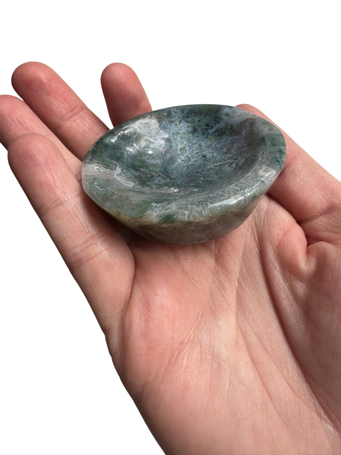 Moss Agate Trinket Dish
