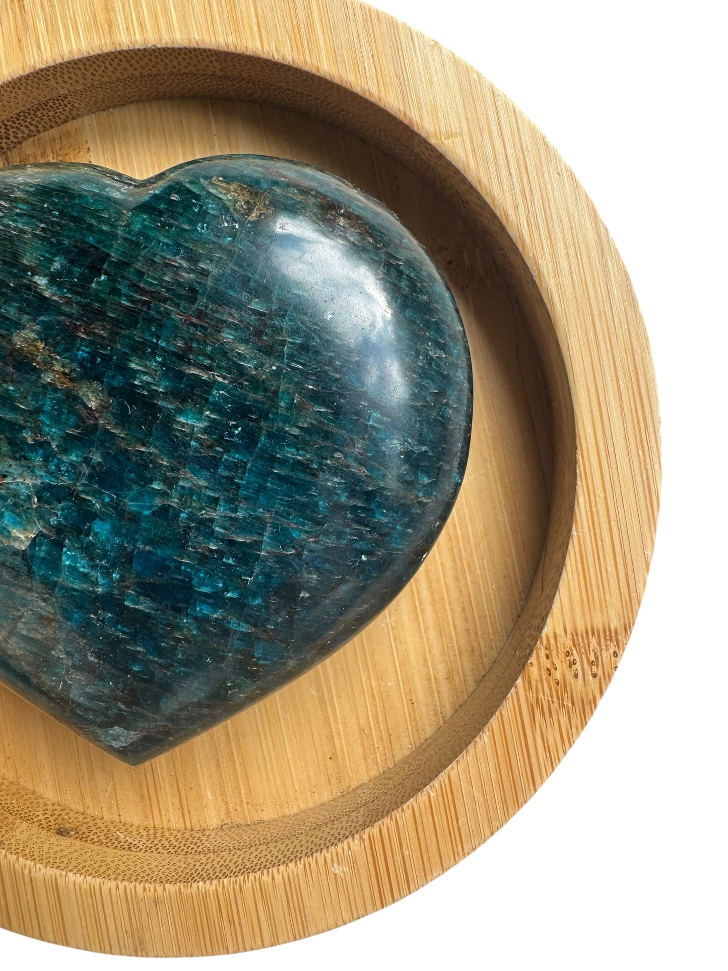 Blue Apaite Heart Carving ( WH )
