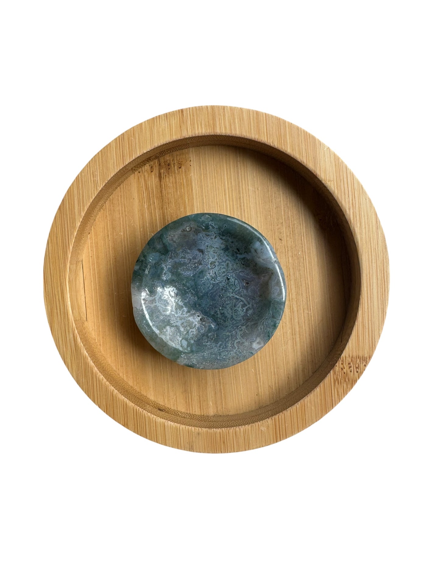 Moss Agate Trinket Dish