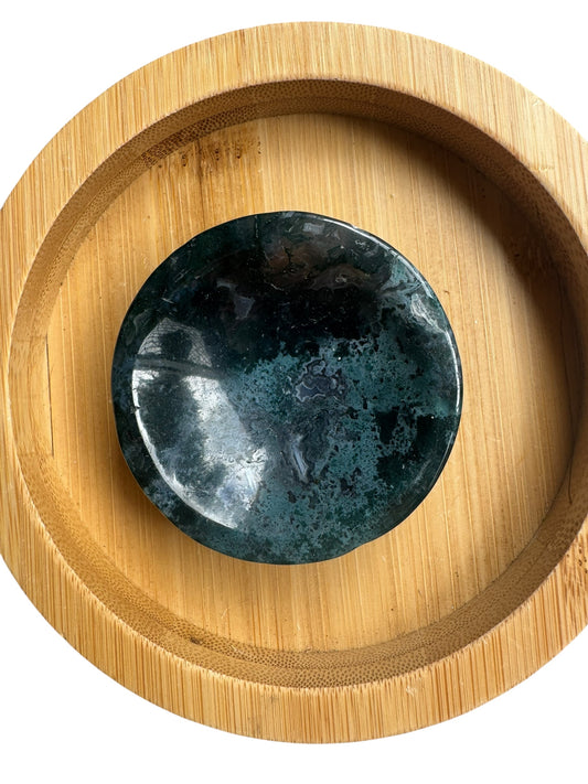 Moss Agate Trinket Dish