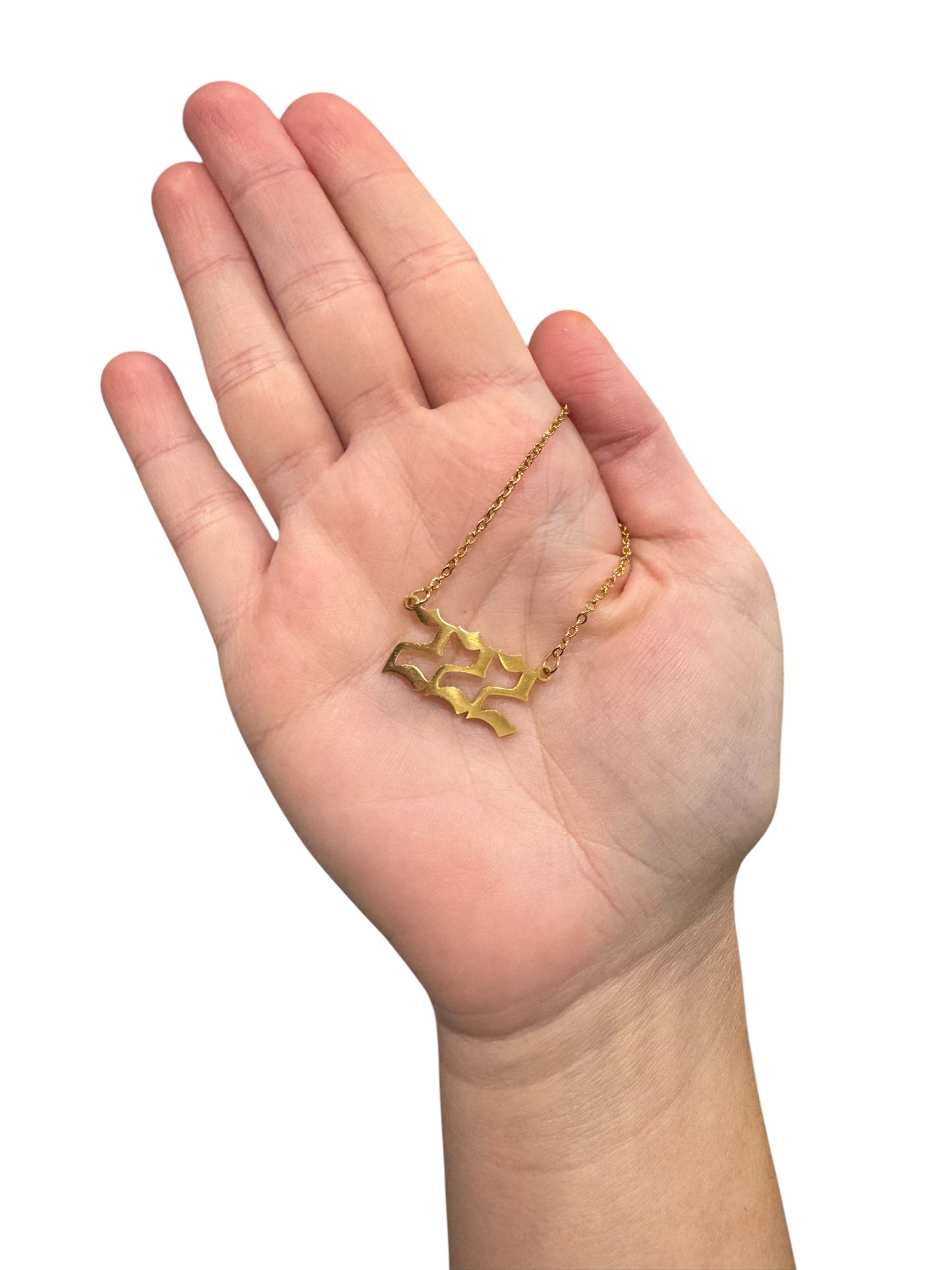 Angel Necklace (Gold) - “222”