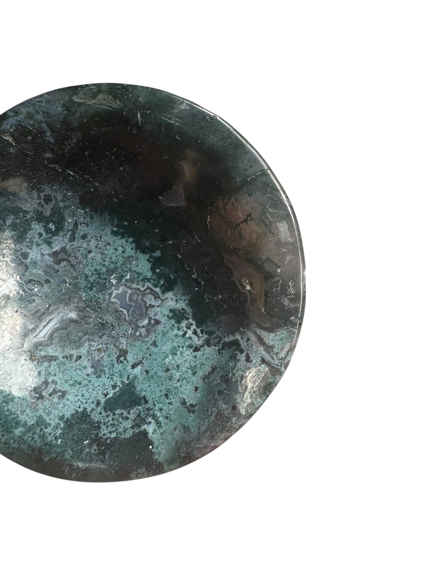 Moss Agate Trinket Dish