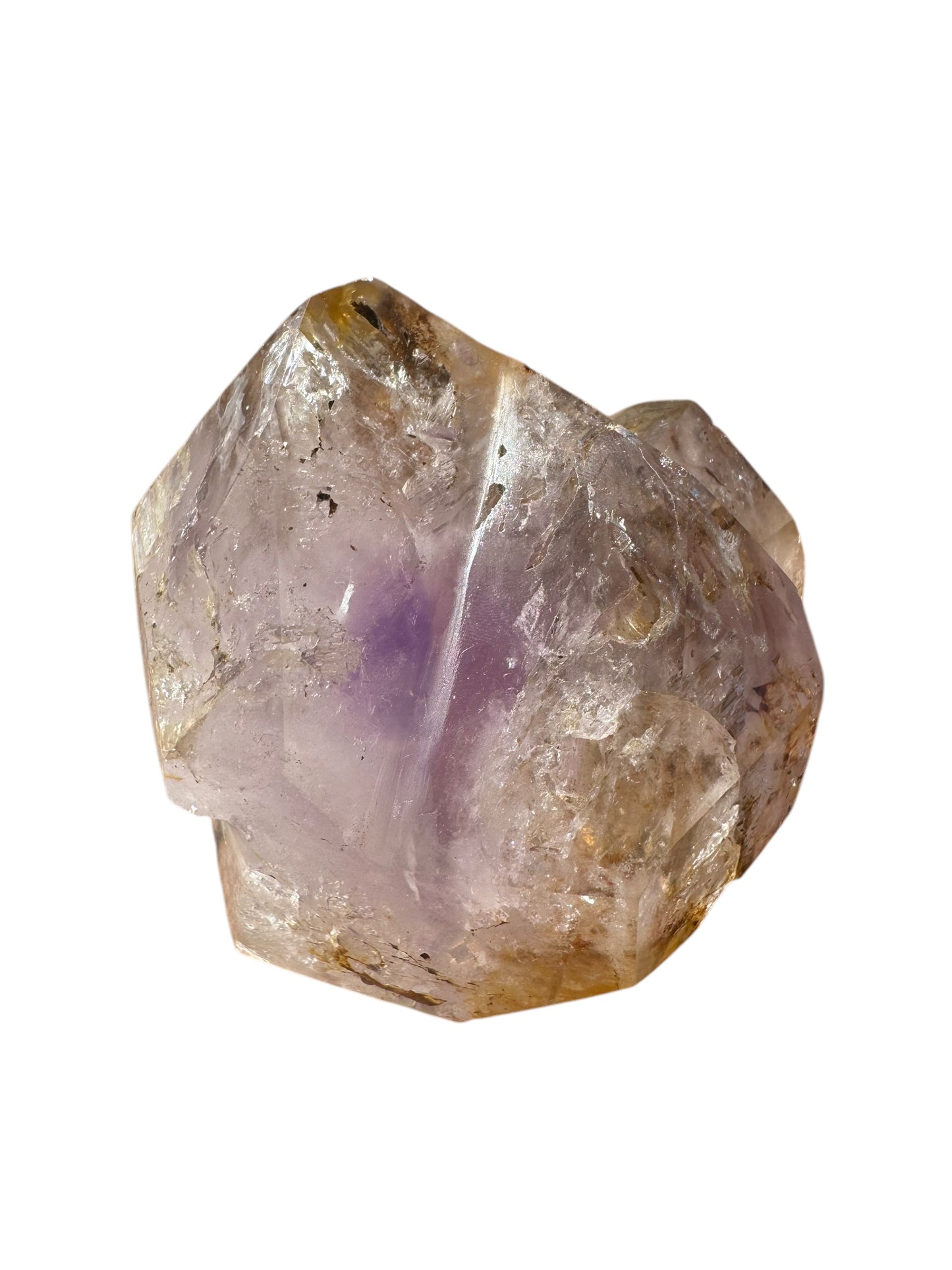 Included Quartz with Amethyst inclusion