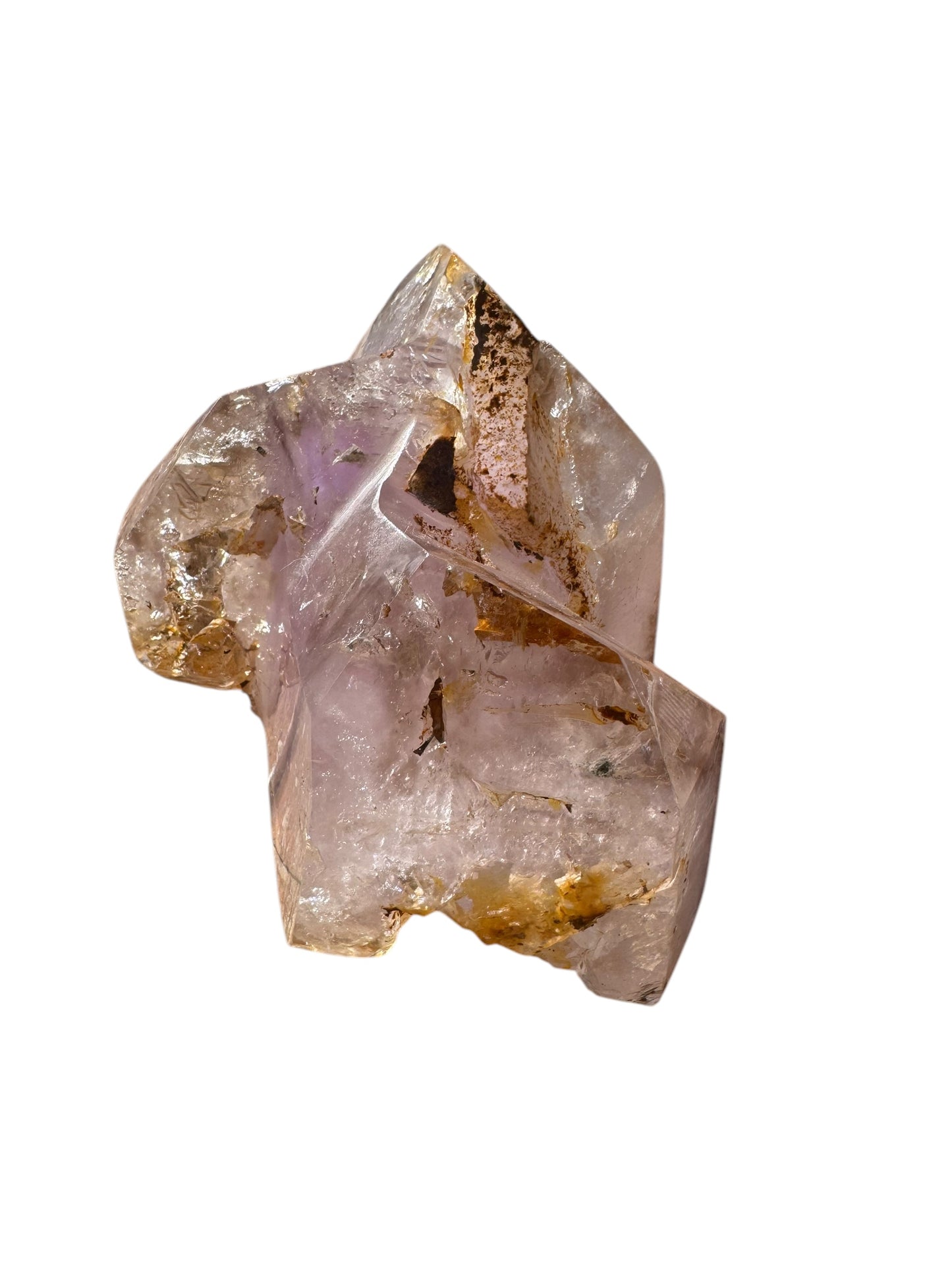 Included Quartz with Amethyst inclusion