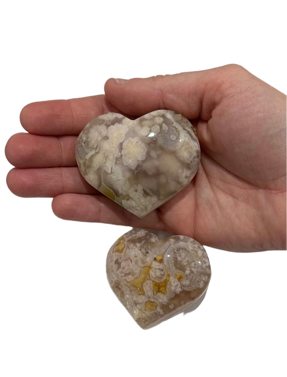 Flower Agate Heart