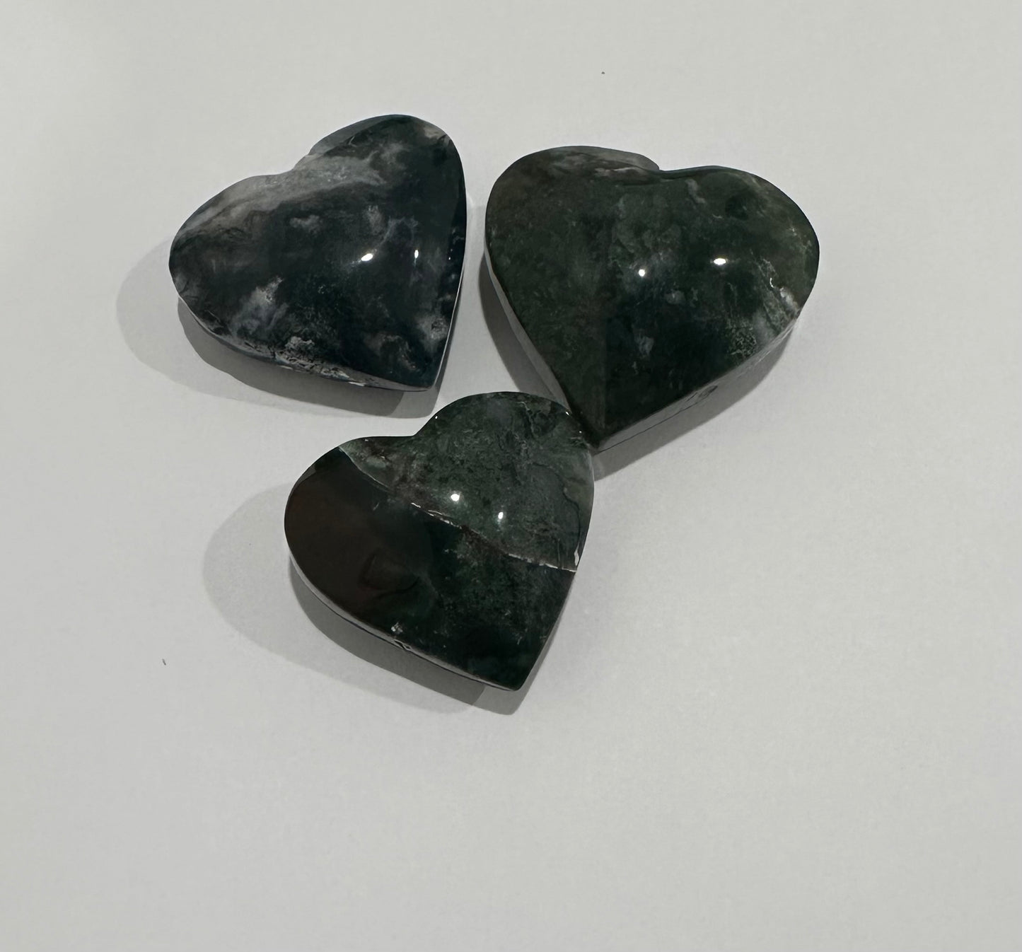 Moss Agate Heart
