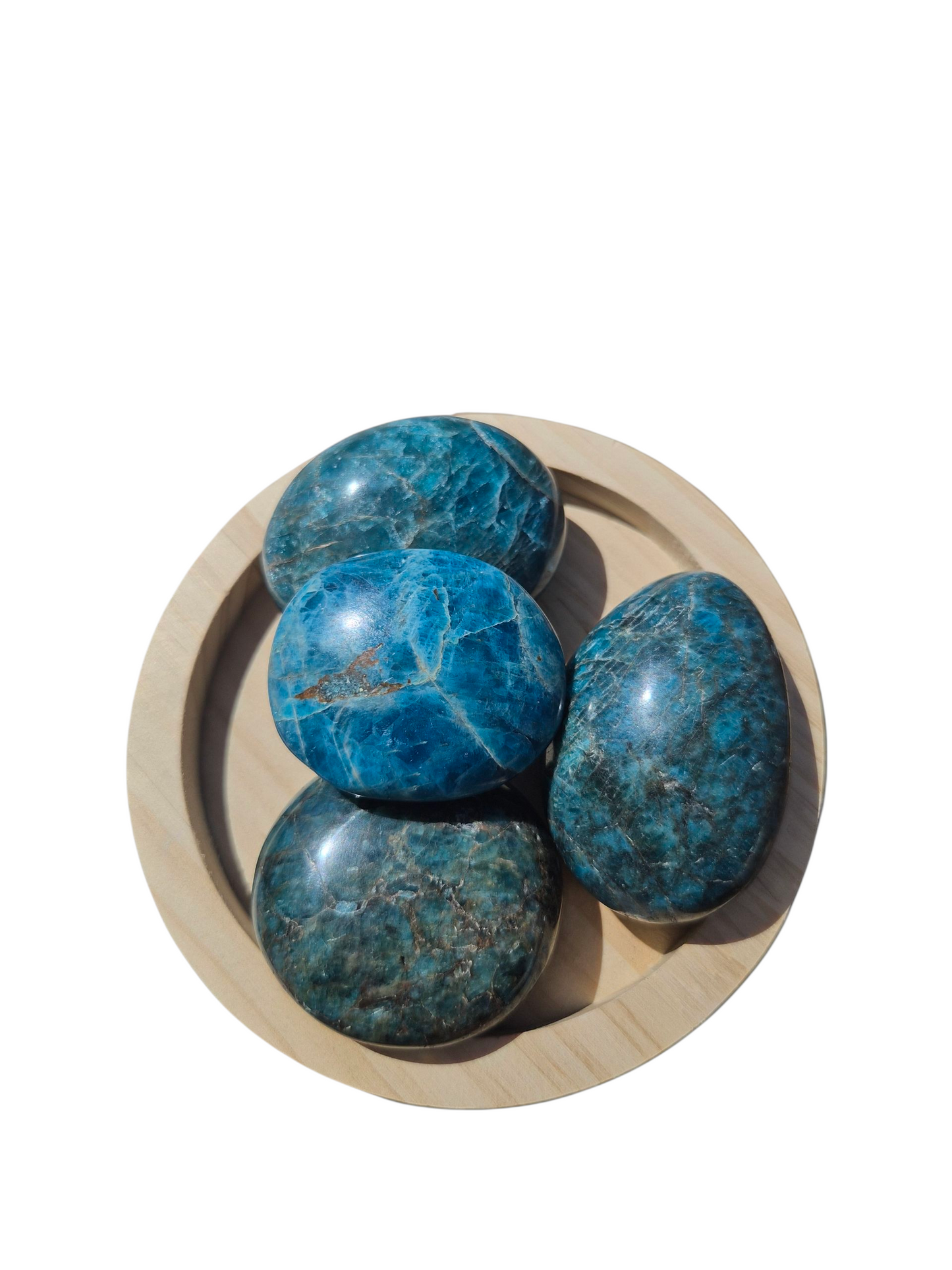 Blue Apatite Palmstone