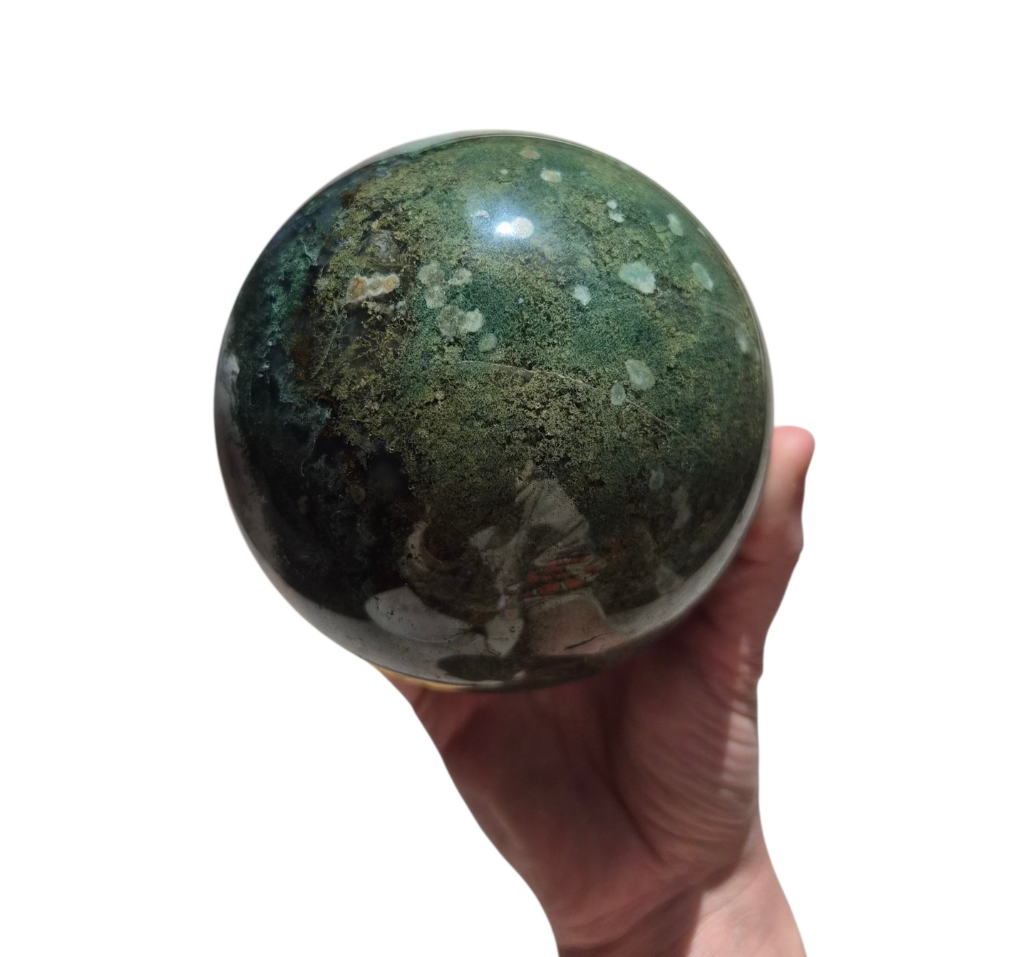 Moss Agate Sphere 1990