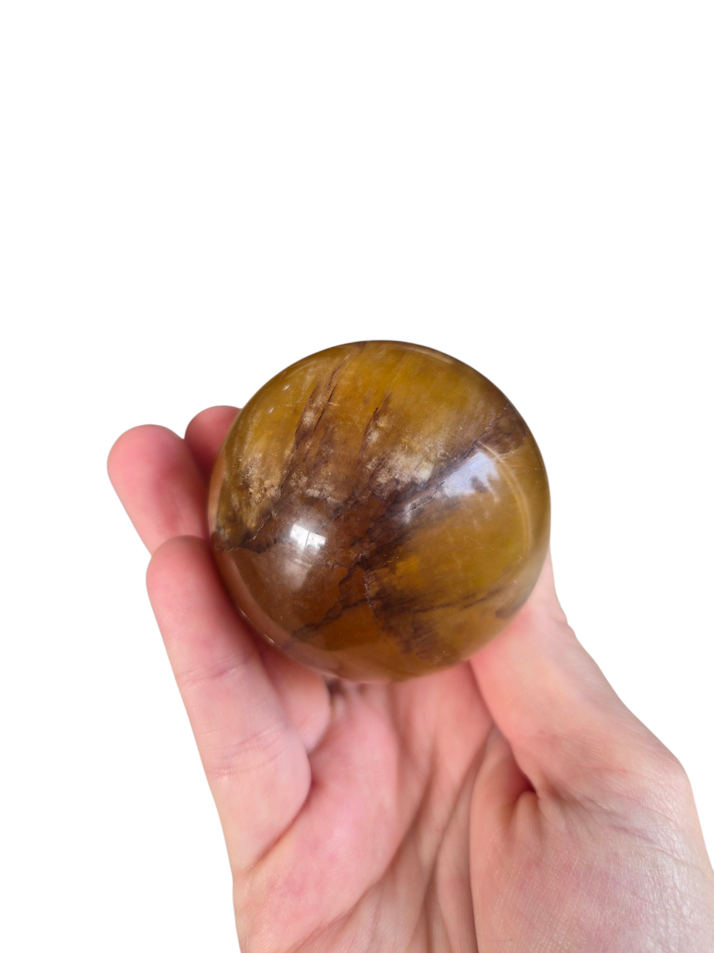 Yellow Fluorite Sphere