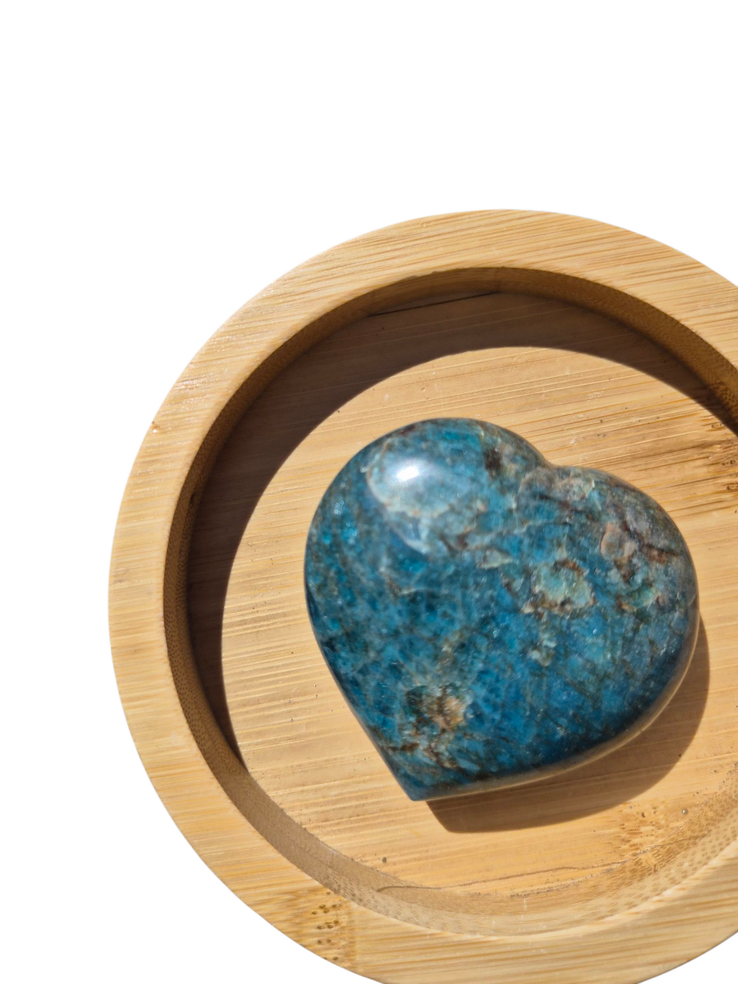 Blue Apatite Heart 150