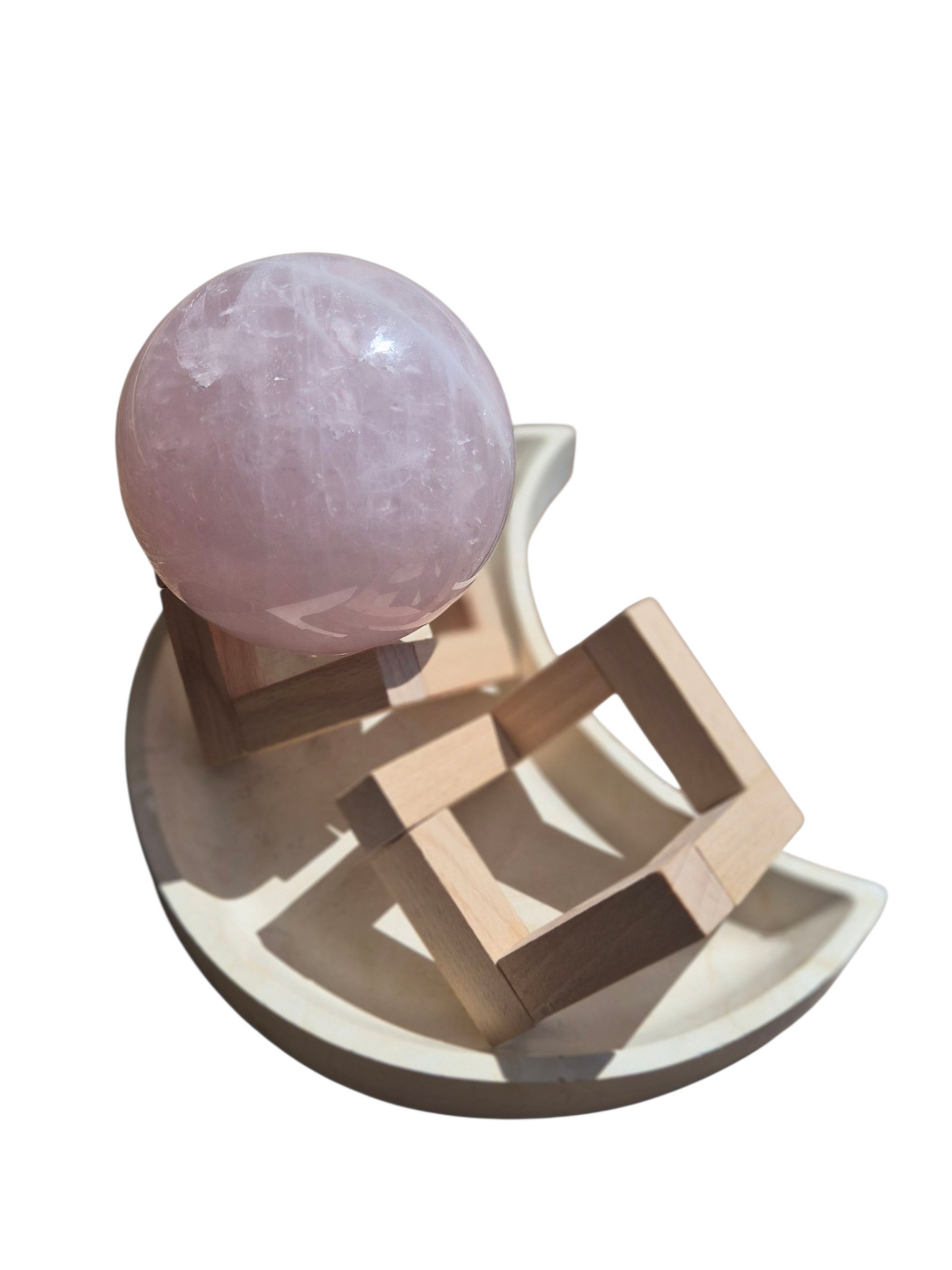 Sphere Stand - Wooden Abstract