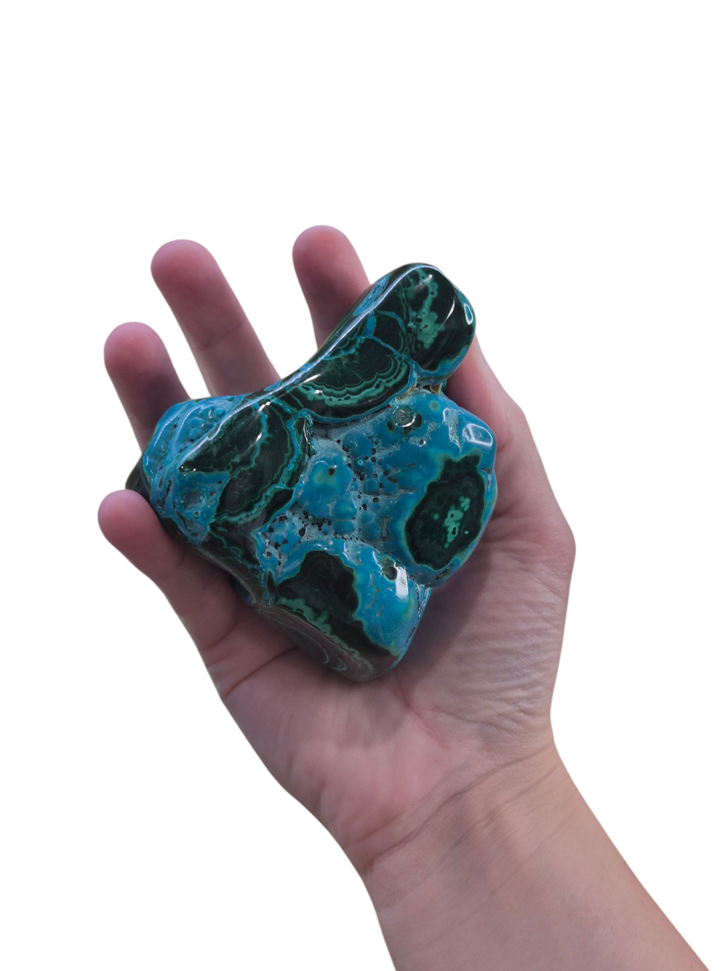 Malachite and Chrysocolla Freeform 437