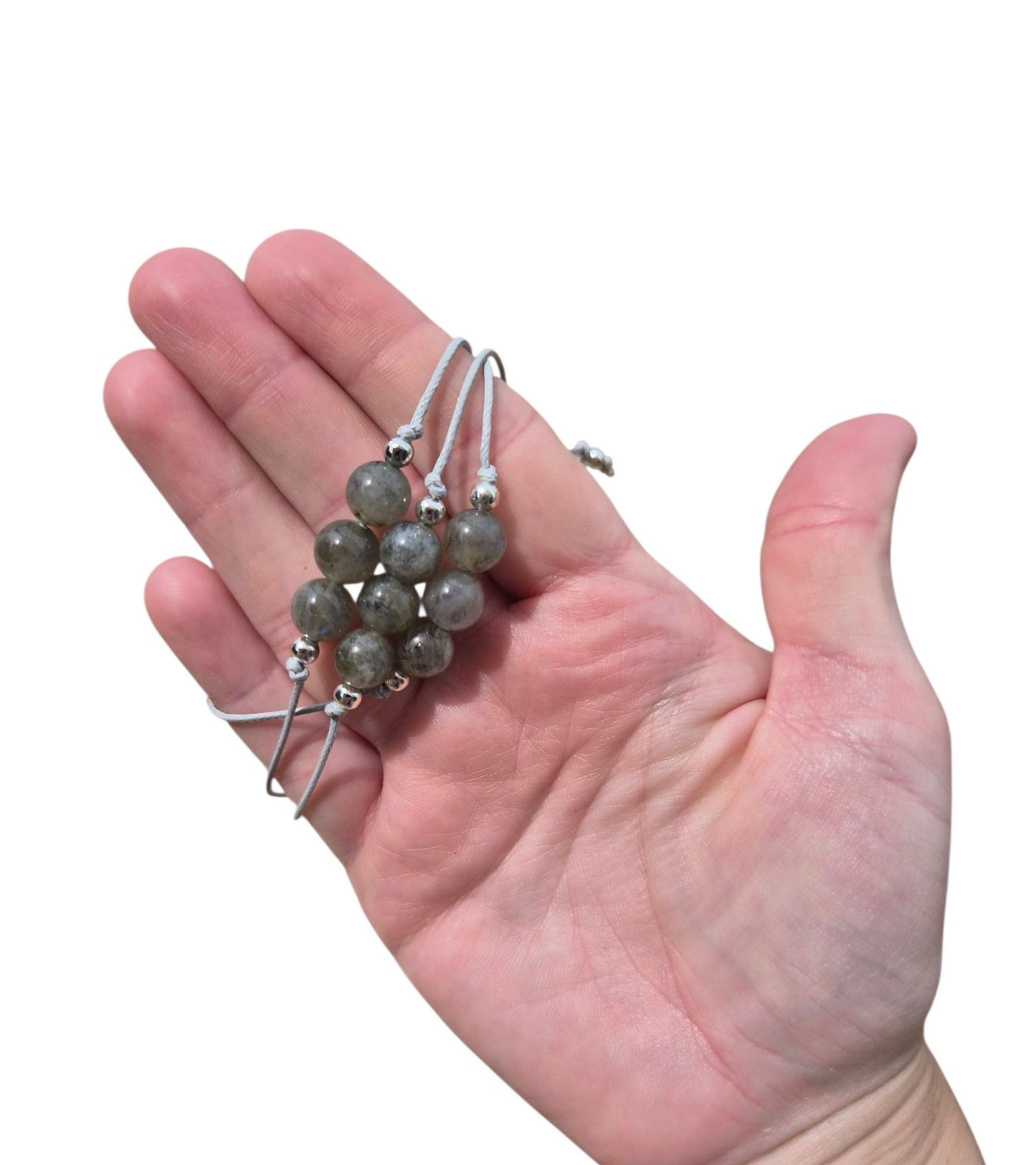 Labradorite 3Bead Bracelet