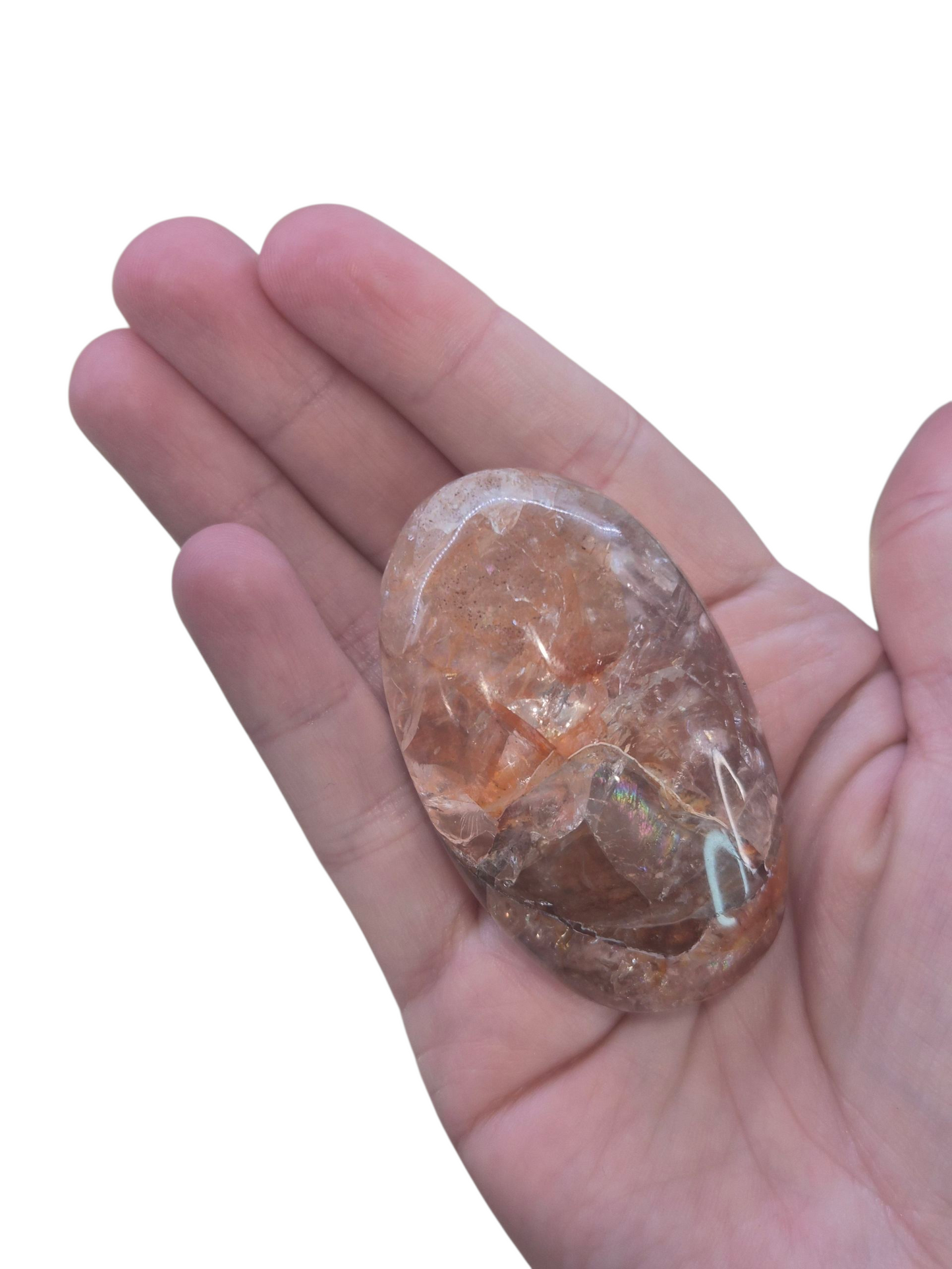Fire Quartz Palmstone