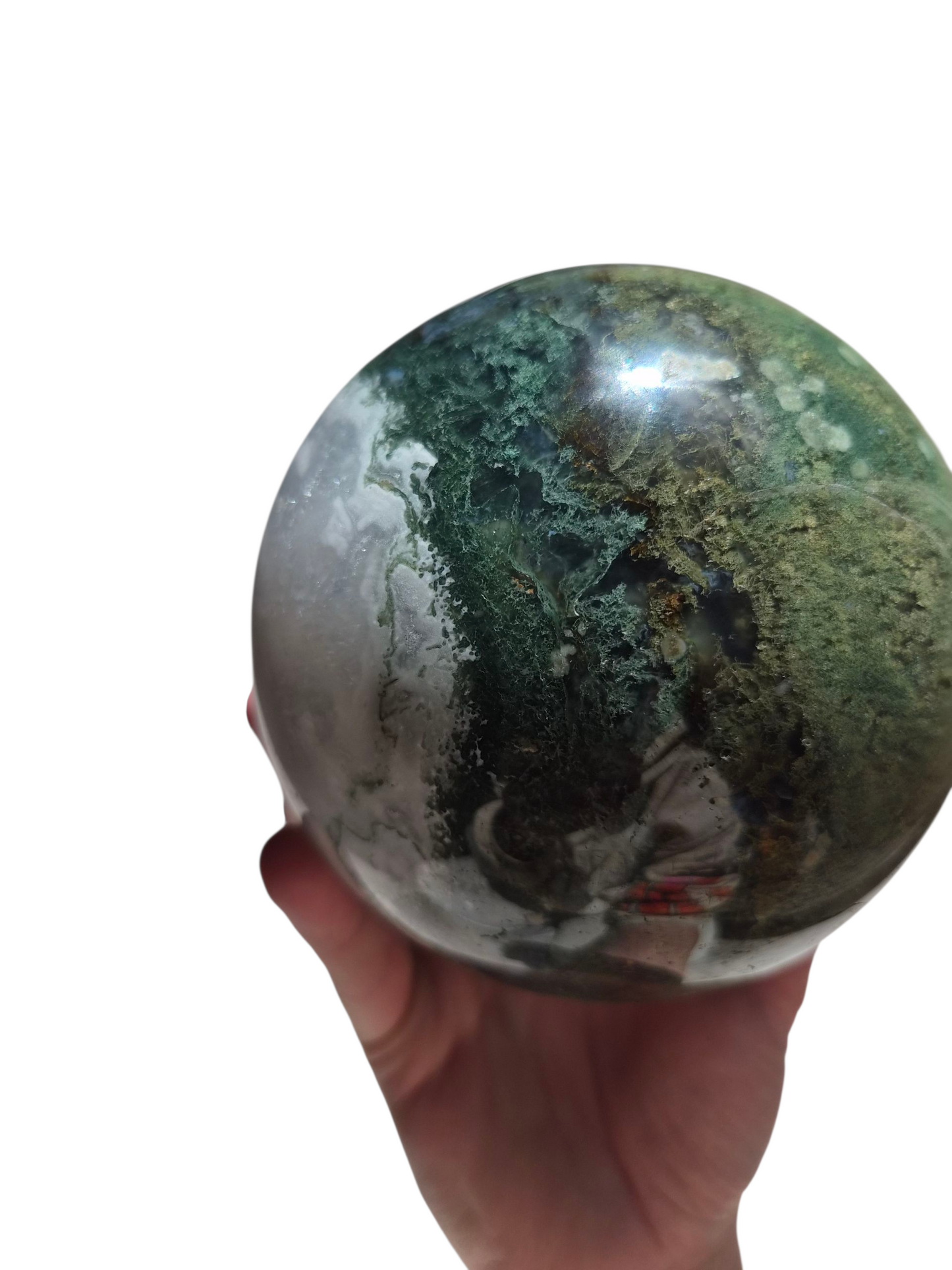 Moss Agate Sphere 1990