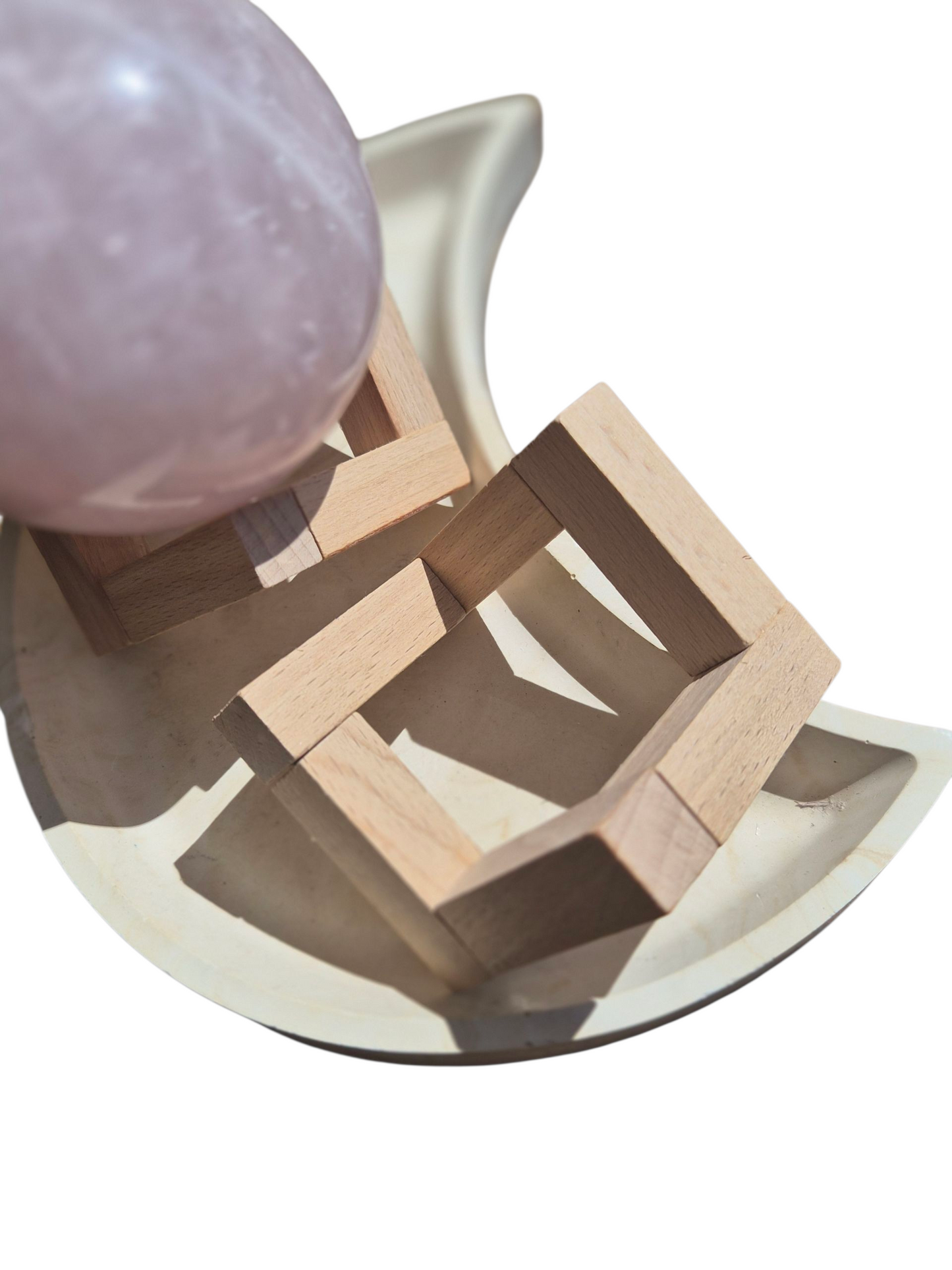 Sphere Stand - Wooden Abstract