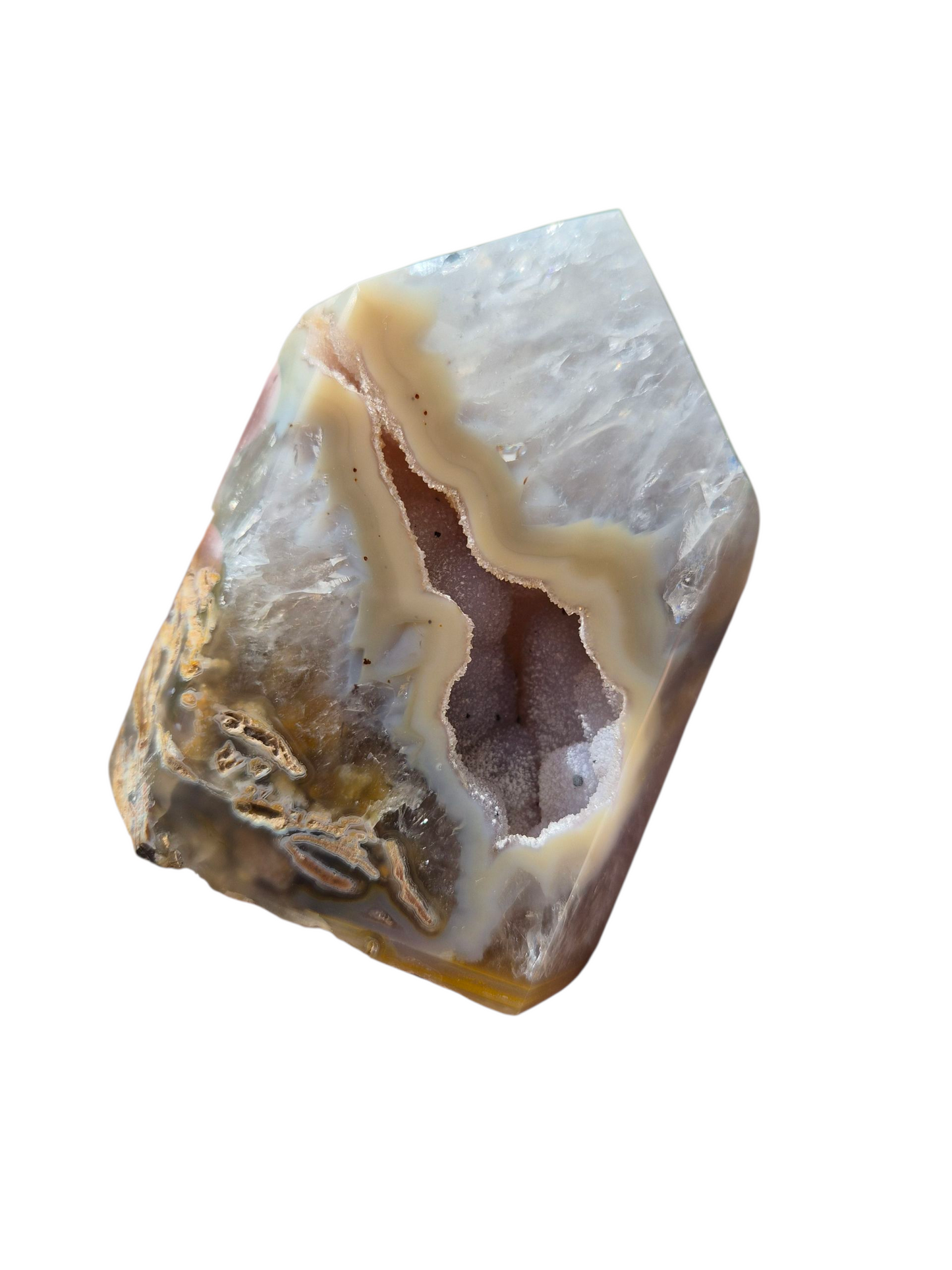 Druzy Agate Tower