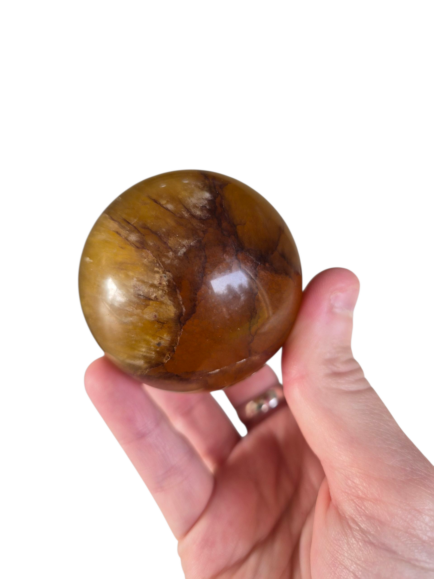 Yellow Fluorite Sphere