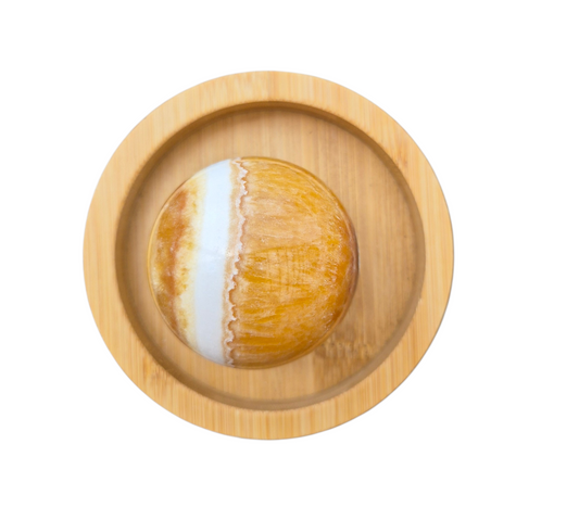 Honey Calcite Sphere #B 346