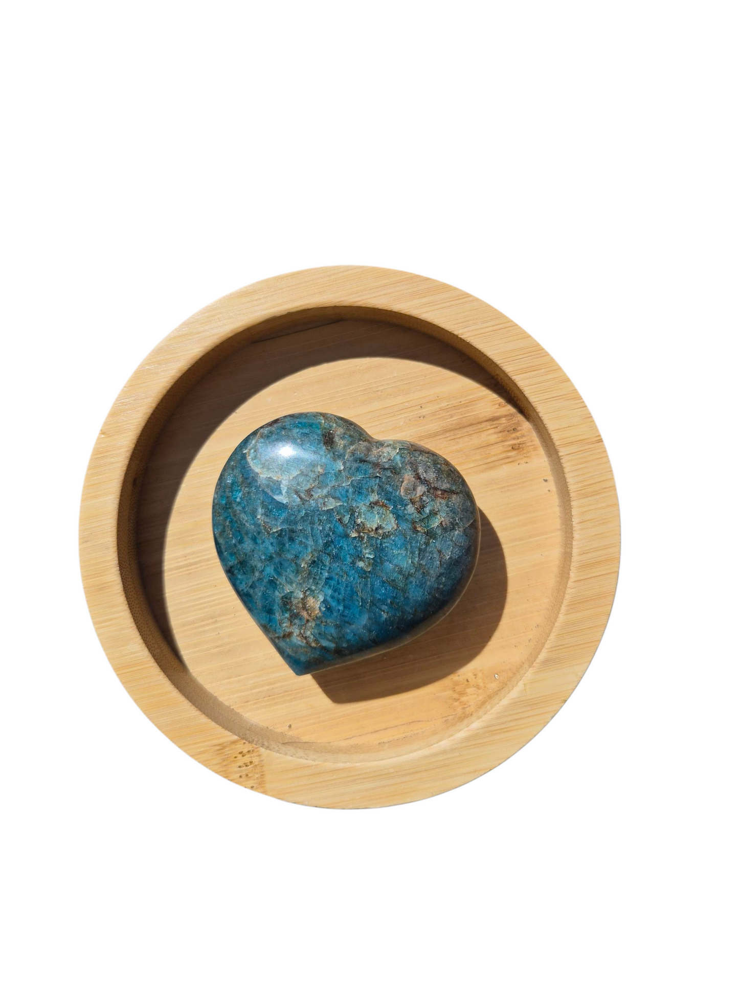 Blue Apatite Heart 150