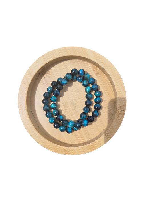 Blue Tigers Eye Bracelet