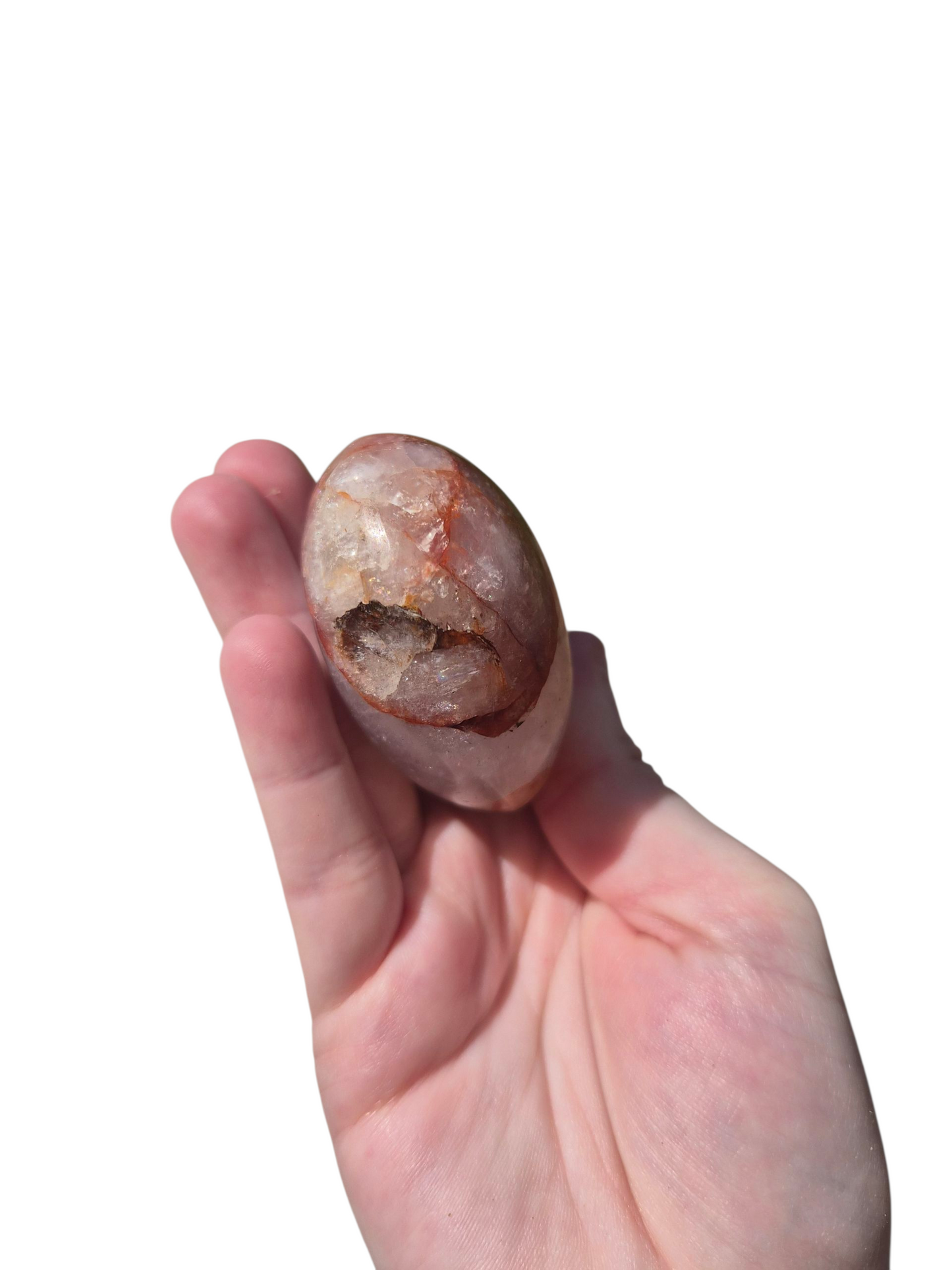 Fire Quartz Palmstone