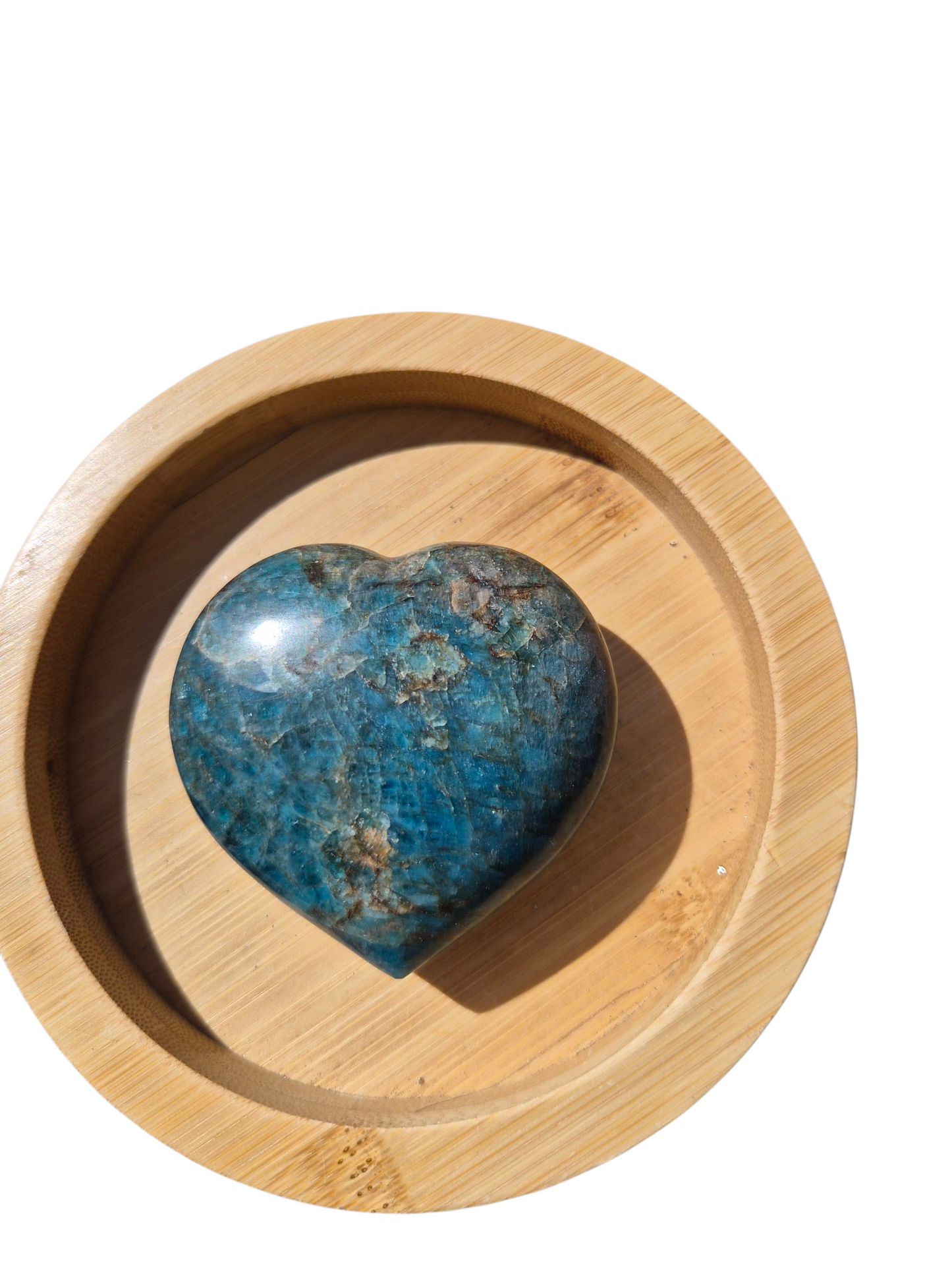 Blue Apatite Heart 150