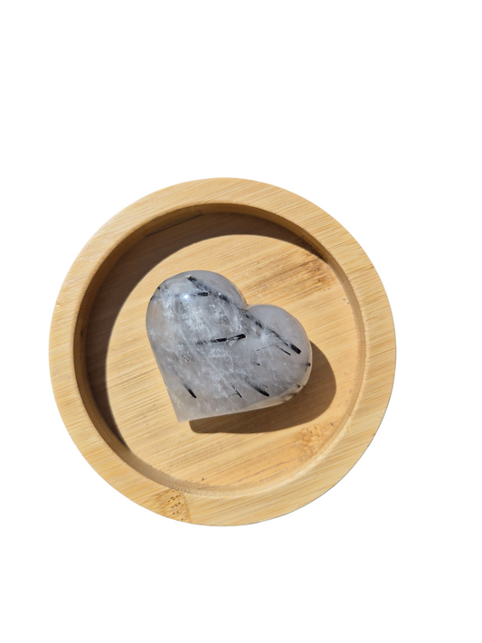Tourmaline In Quartz Heart 108