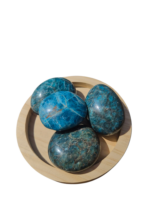 Blue Apatite Palmstone