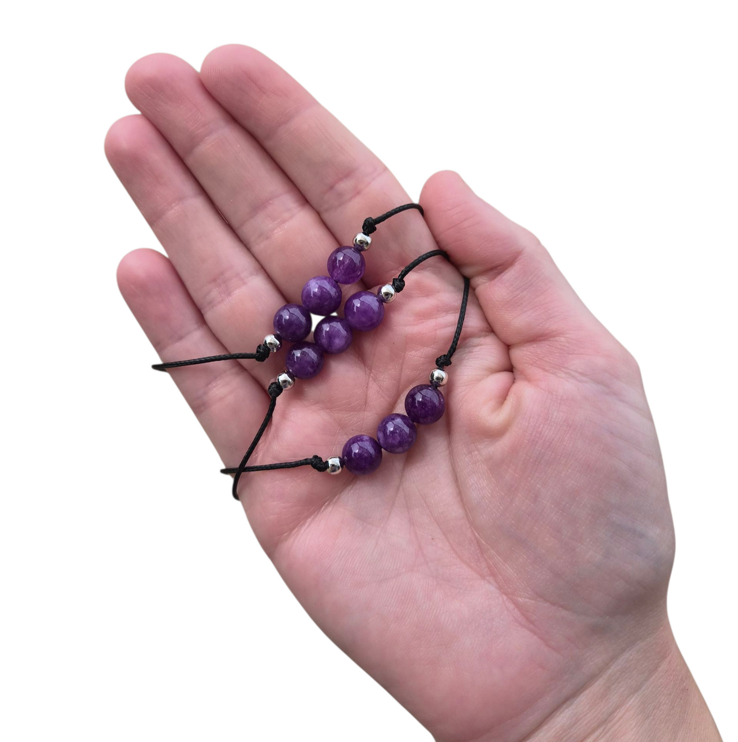 Amethyst 3bead Bracelet