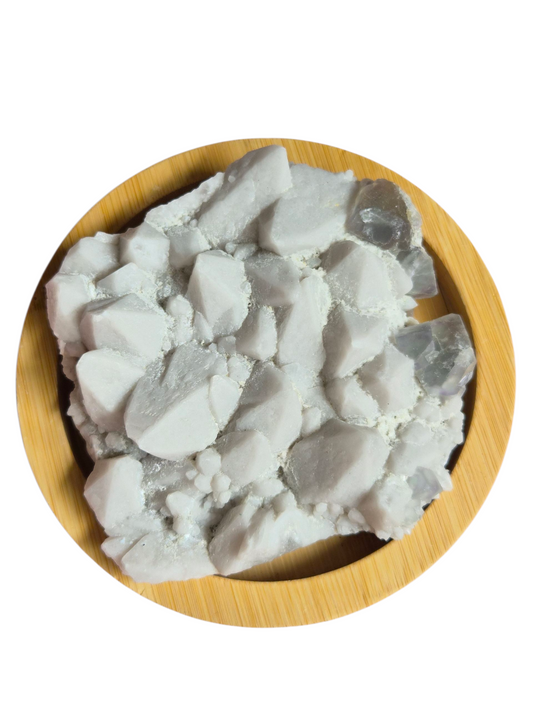 Candle Quartz with fluorite 370