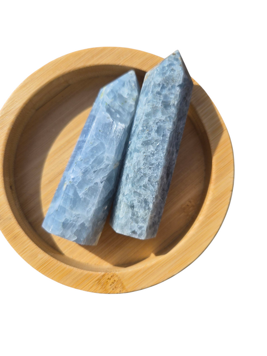 Blue Calcite Point