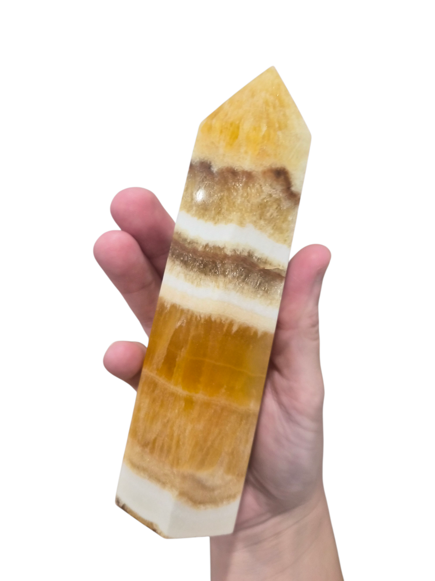 Honey Calcite Tower #B 432
