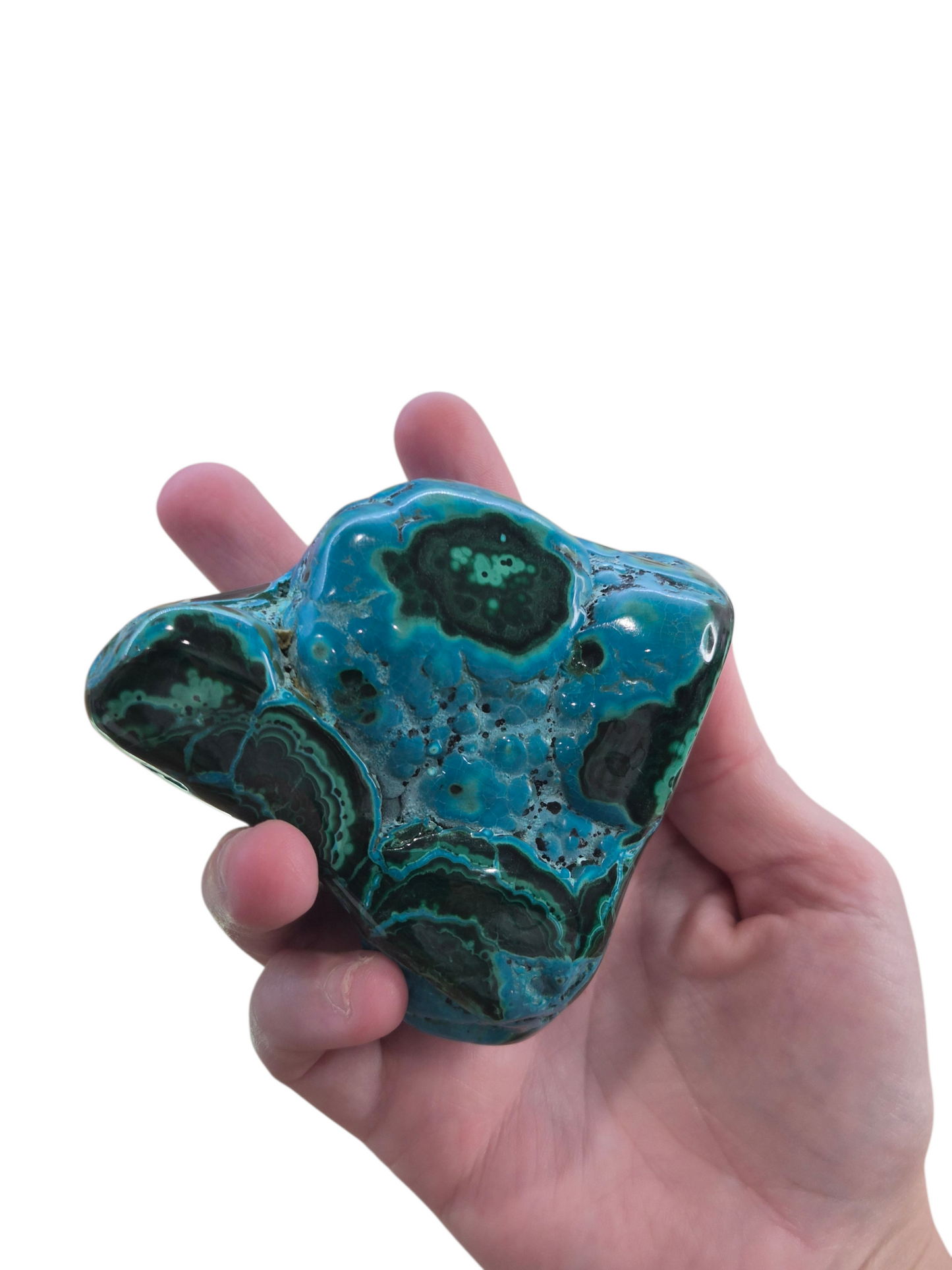 Malachite and Chrysocolla Freeform 437