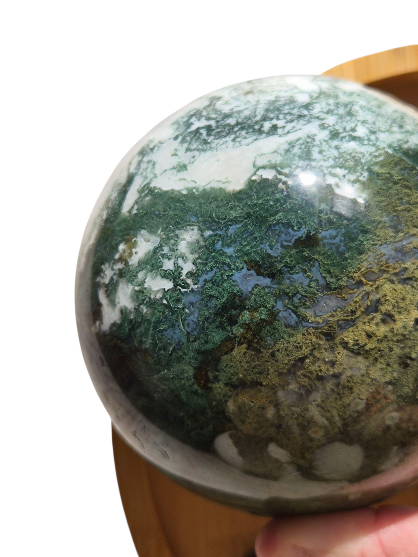 Moss Agate Sphere 1990