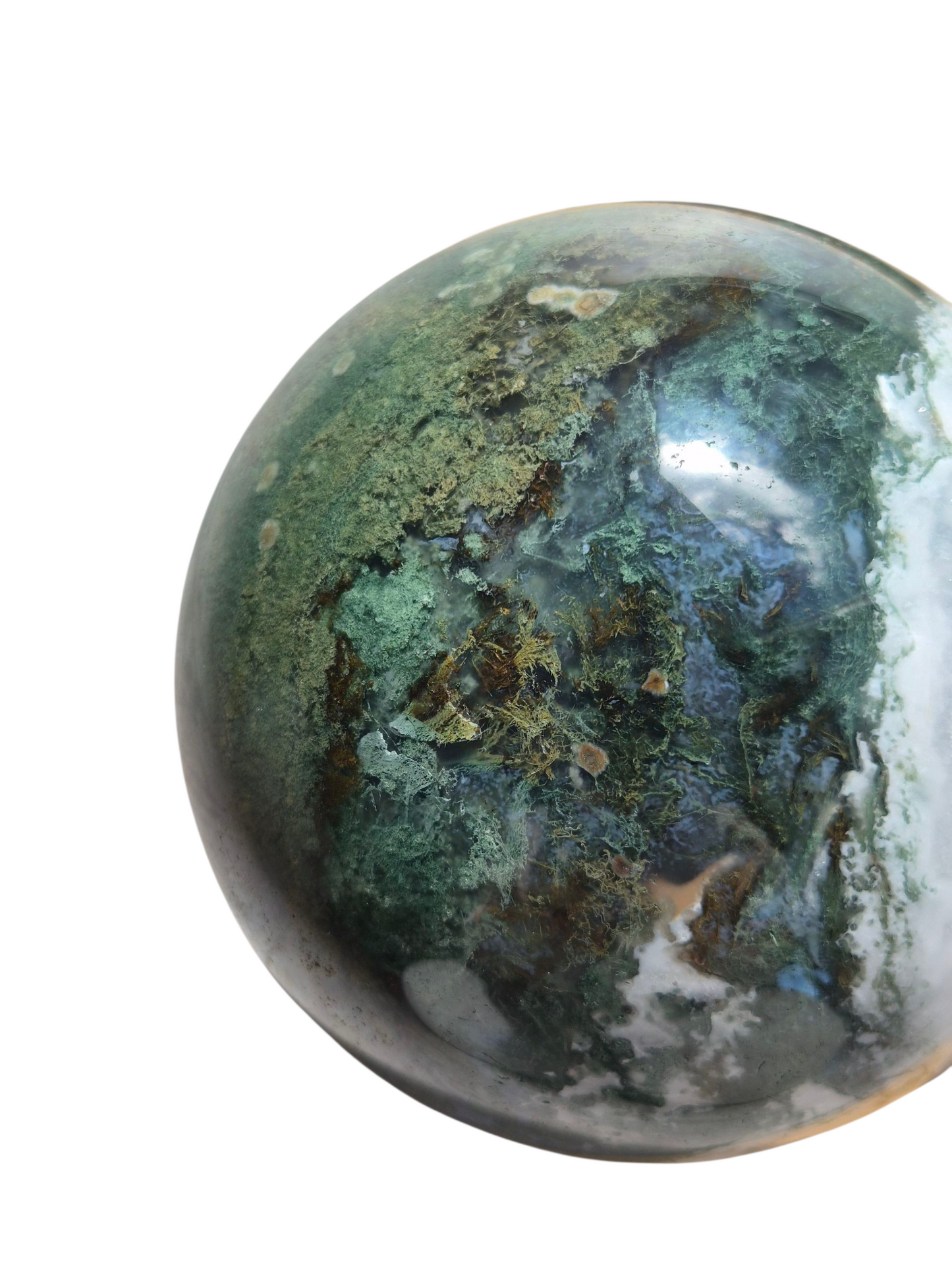 Moss Agate Sphere 1990