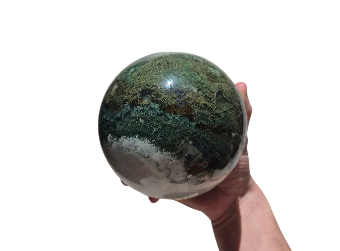 Moss Agate Sphere 1990